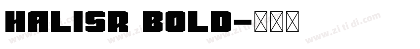 HalisR Bold字体转换